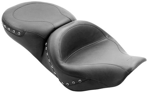 Mustang One-Piece Wide Touring Studded Seat - Black Studs Motorcycle Street - 75577