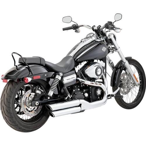 Vance & Hines Twin Slash 3in. Slip-Ons - Chrome Motorcycle Street - 16845