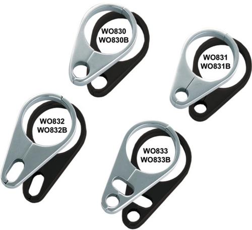 Wild 1 Billet Clutch Cable Guide With 1 1/4in. Clamp - Chrome Motorcycle Street - WO830