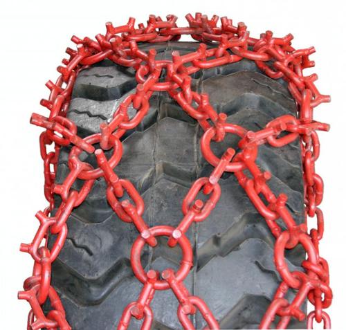 Studded Net Alloy 13/16 Inch (20mm) 24.5-32 Forestry Tire Chains