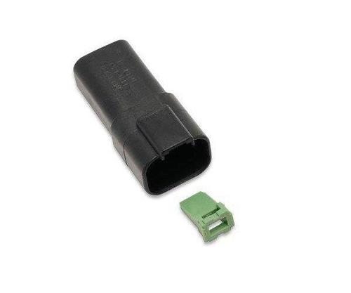 Namz Deutsch Receptacle - 4-Pin - Black Motorcycle Street - DR-4B