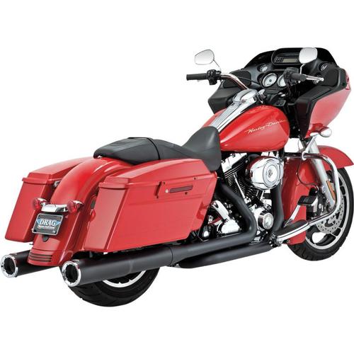 Vance & Hines 4 1/2in. Hi-Output Slip-On - Black Motorcycle Street - 46759