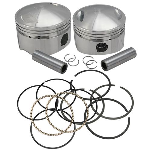 S&S Cycle Forged Piston Kit (80ci.) - .030 Oversize, 8.75:1 High Compression Motorcycle Street - 106-5522