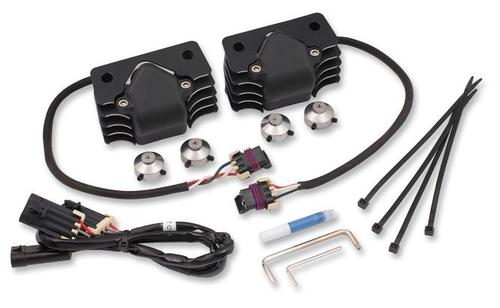 ACCEL Stealth Supercoil - Black With Polished Fins Motorcycle Street - 140414B