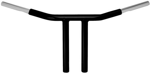 Wild 1 1 1/4in. Chubby Psycho Handlebar - 12in. Chopper T-bar - Bla Motorcycle Street - WO564B