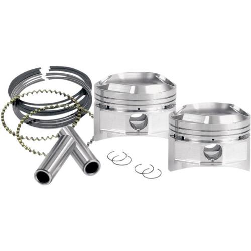 S&S Cycle Forged Piston Kit (96CI.) - Standard Bore 3 5/8in., Standard Size, 10.2:1 Comp Motorcycle Street - 92-1060