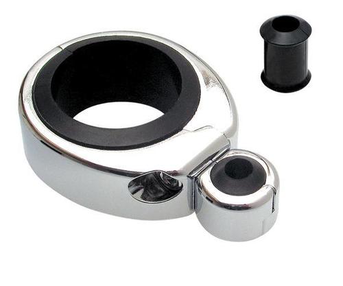 Motion Pro Cable Clamp - 1in.-1 1/8in. Single Throttle/clutch - Chrome Cables - 11-0043