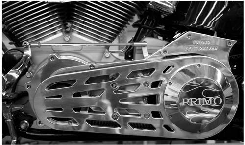 Rivera Primo Brute IV Extreme 3in. Open Belt Drive - Polished Motorcycle Street - 2016-0155