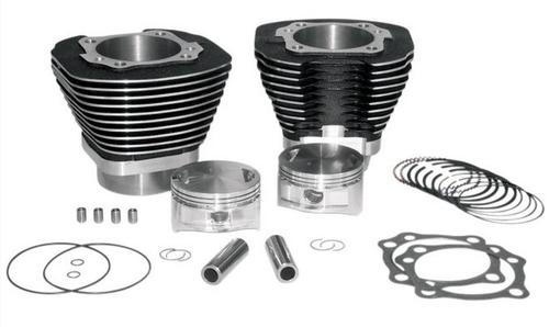 S&S Cycle 97in. Big Bore Kit For 88in. Motors - Black Powder-Coat Motorcycle Street - 910-0205