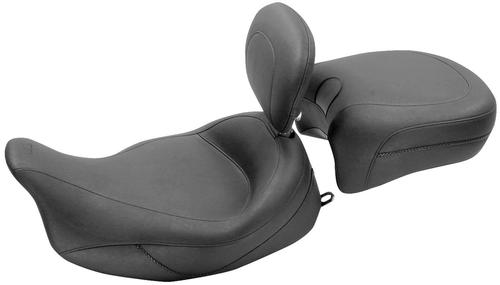 Mustang Vintage Super Solo Seat With Driver Backrest Motorcycle Street - 79446