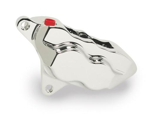Hawg Halters, Inc. Direct Bolt-On 4 Piston Front Left Brake Caliper Chrome Motorcycle Street - LHSCC501