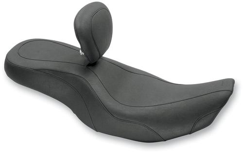Mustang Wide Tripper Seat With Driver Backrest Motorcycle Street - 79499