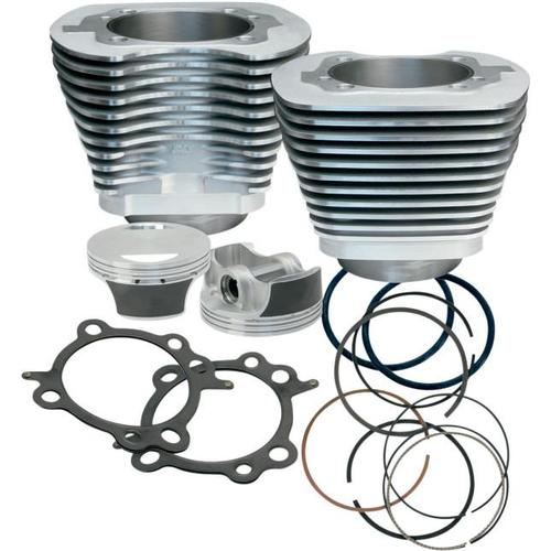 S&S Cycle 95in. Big Bore Kit - Silver Powder-Coated Motorcycle Street - 910-0200