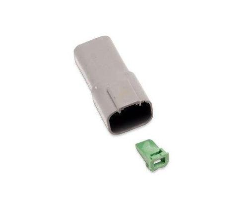 Namz Deutsch Receptacle - 4-Pin - Gray Motorcycle Street - DR-4G