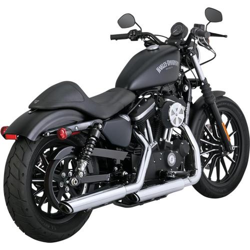 Vance & Hines Twin Slash 3in. Slip-Ons - Chrome Motorcycle Street - 16861