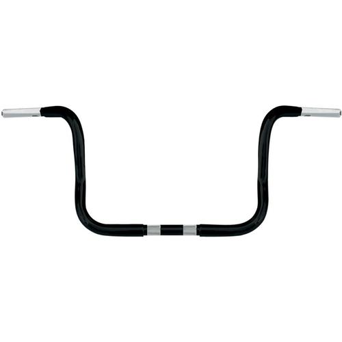 Wild 1 1 1/4in. Chubby Handlebar - 10in. Bagger Ape Hanger - Black Motorcycle Street - W0578B