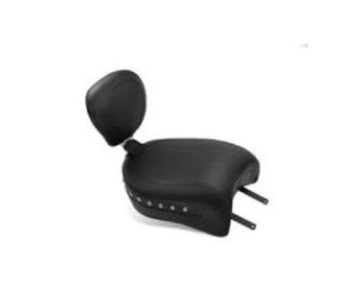 Mustang Studded Wide Touring Passenger Seat With Reciever For Passenger Backrest Motorcycle Street - 79763