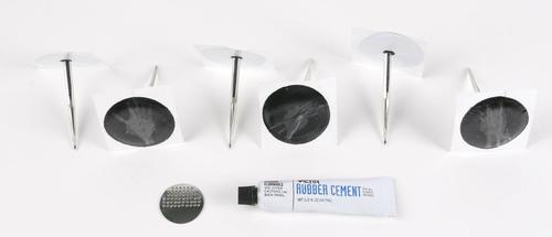 Stop & Go Patch/Plugs (6 Pack) And Rubber Cement - 3002