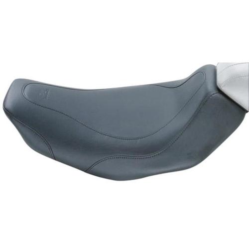 Mustang Wide Tripper Solo Seat - Smooth - Black Motorcycle Street - 76760