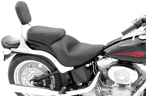 Mustang Vintage Sport Solo Seat With Backrest - No Studs Motorcycle Street - 79491