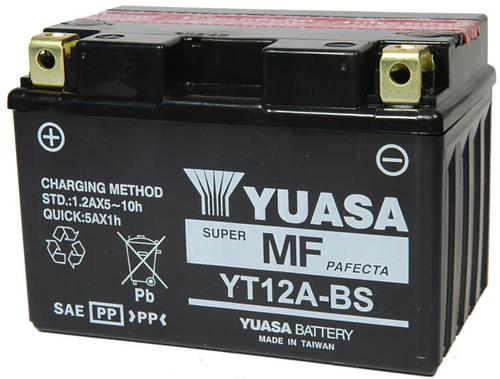 Yuasa YT12A-BS Maintenance Free Battery VRLA Motorcycle Street - YUAM32ABS