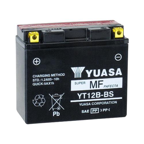Yuasa YT12B-BS Maintenance Free Battery VRLA Motorcycle Street - YUAM6212B