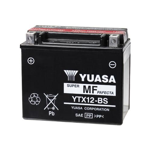 Yuasa YTX12-BS Maintenance Free Battery VRLA Motorcycle Batteries Motorcycle Street - YUAM3RH2S