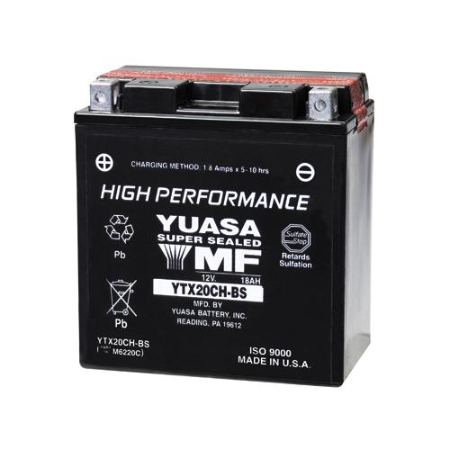 Yuasa YTX20CH-BS High Performance Motorcycle Maintenance Free Battery Motorcycle Street - YUAM6220C