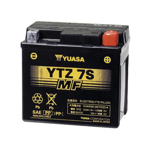 Yuasa YTZ7S High Performance Motorcycle Maintenance Free Battery Motorcycle Street - YUAM727ZS