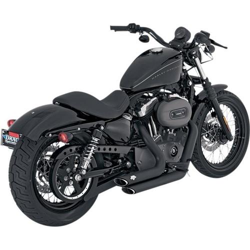Vance & Hines Shortshots Staggered Exhaust System - Black Motorcycle Street - 47219