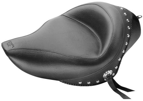 Mustang Wide Touring Studded Solo Seat Motorcycle Street - 76153