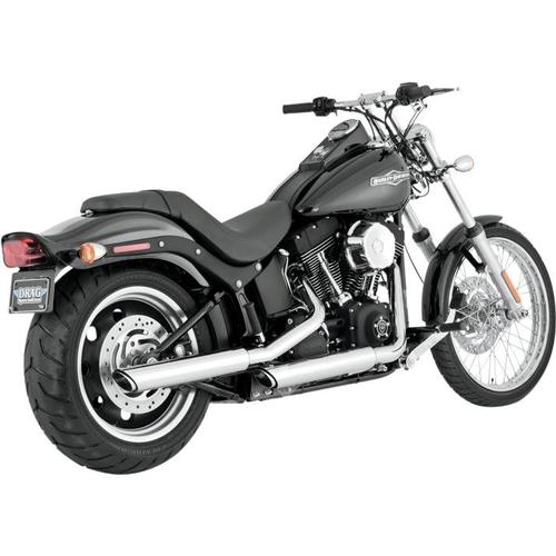 Vance & Hines Twin Slash 3in. Slip-Ons - Chrome Motorcycle Street - 16835