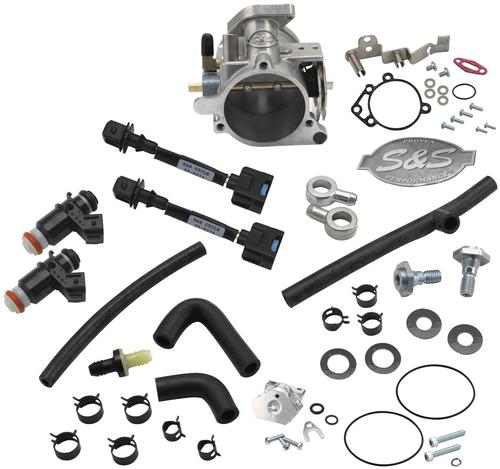 S&S Cycle 52mm Single Bore RFI Throttle Body/Fuel Rail Kit Motorcycle Street - 17-5070