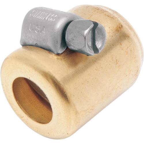 Namz Hose Clamp For 1/4in. And 5/16in. Fuel Line - Brass Motorcycle Street - NHC-N106
