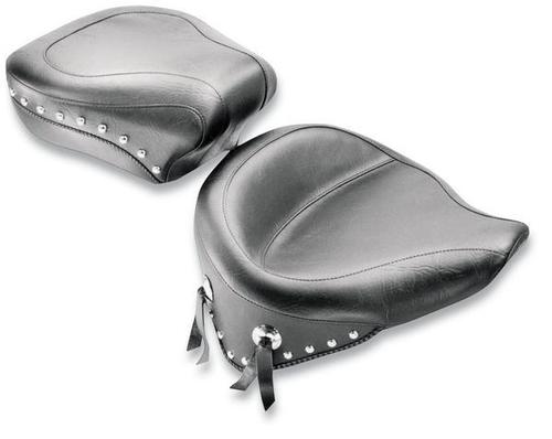 Mustang Studded Wide Solo Seat Motorcycle Street - 76179