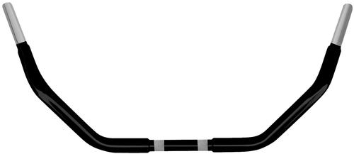 Wild 1 1 1/4in. Chubby Handlebar - Road King Bar Bend - Black Motorcycle Street - WO508B