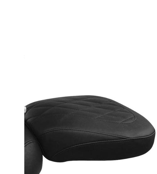 Mustang Wide Tripper Passenger Seat - Diamond Stitch - Black Motorcycle Street - 76705