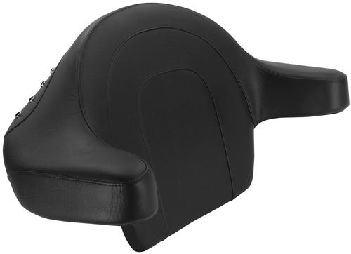 Mustang Summit Fl Touring Passenger Backrest - Black Pearl Center Studs Motorcycle Street - 76858