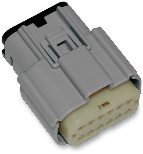 Namz Molex MX 150 Female Connector - 12-Pin - Gray Motorcycle Street - NM-33472-1202
