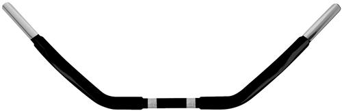 Wild 1 1 1/4in. Chubby Handlebar - Dresser Bar - Black Motorcycle Street - WO504B