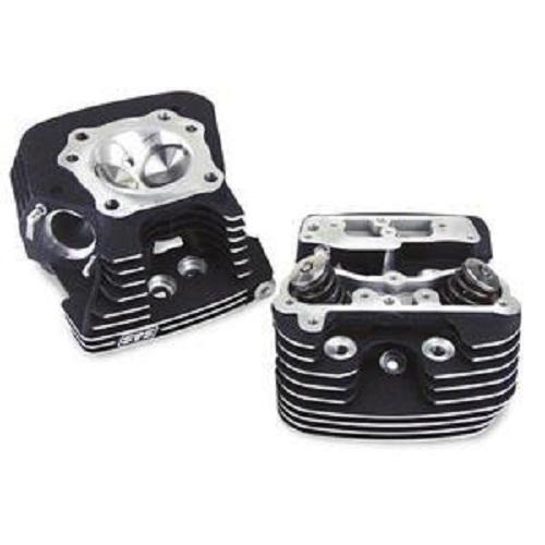 S&S Cycle Super Stock Evo Cylinder Heads - Black Motorcycle Street - 90-1504