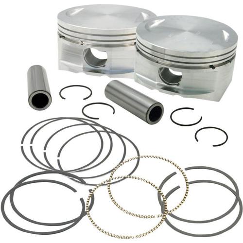 S&S Cycle Forged Piston Kit For 95CI. Big Bore Kit - Standard Bore 3 7/8in. - .005in. Oversized Motorcycle Street - 92-1204