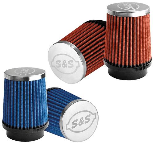 S&S Cycle Induction System Replacement Filter - Red Motorcycle Street - 17-1020
