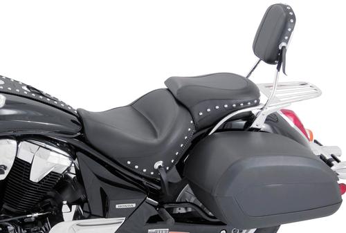 Mustang Wide Touring Two-Piece Seat - Studded Motorcycle Street - 76060