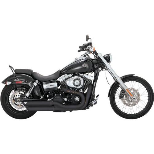 Vance & Hines Twin Slash 3in. Slip-Ons - Black Motorcycle Street - 46845