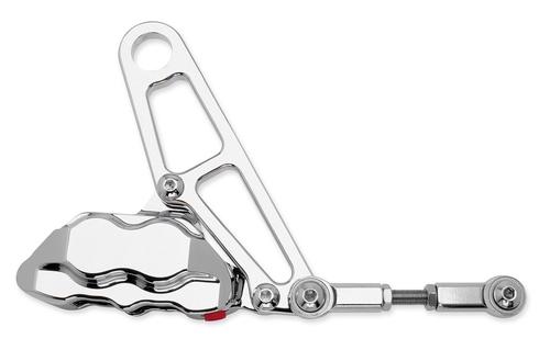 Hawg Halters, Inc. 4 Piston Front Brake Caliper Kit - Chrome Motorcycle Street - FKHSCC100