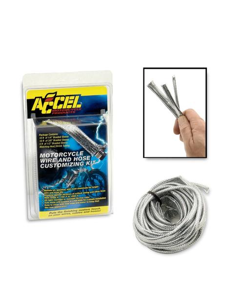 ACCEL Sleeving Kit, Chrome Motorcycle Street - 2007CH