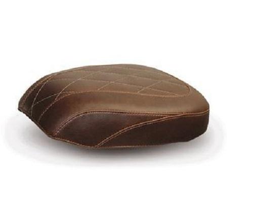 Mustang Wide Tripper Passenger Seat - Diamond Stitch - Brown Motorcycle Street - 76767