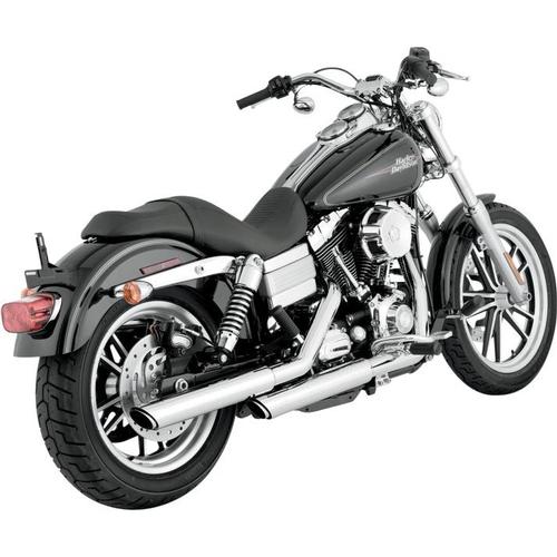 Vance & Hines Twin Slash 3in. Slip-Ons - Chrome Motorcycle Street - 16837