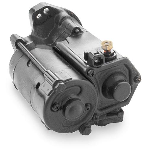 Spyke 1.4kw Starter Motor - Wrinkle Black Motorcycle Street - 401416